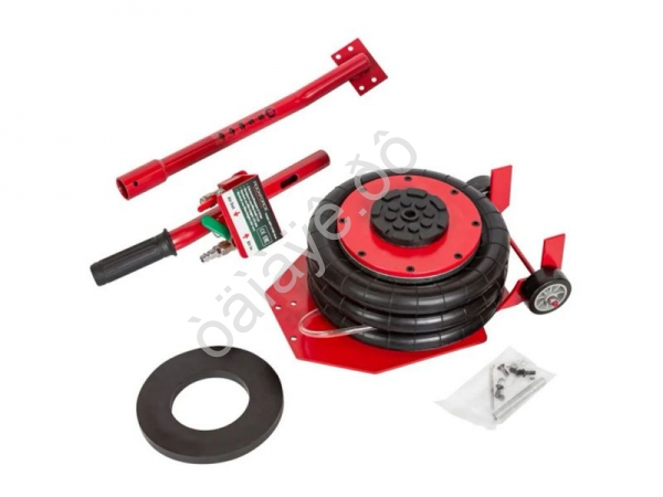 Домкрат подкатной пневматический 3,5т(6-12bar, h min 135мм, h max 420мм, 3 подушки, Ø270мм) ROCKFORCE (YHQD-3WT-270A )