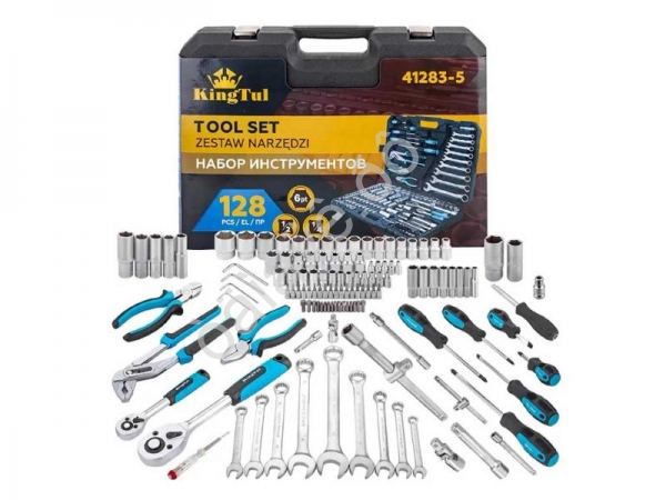 Набор инструментов 128пр. 1/4", 1/2" (6гр.) KINGTUL