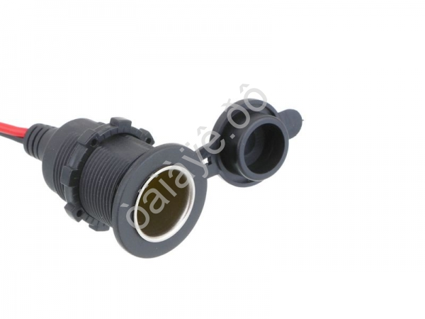 Патрон прикуривателя с крышкой, 0.75мм2, 120Вт, 100см, 12В/10А NG