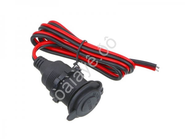 Патрон прикуривателя с крышкой, 0.75мм2, 120Вт, 100см, 12В/10А NG