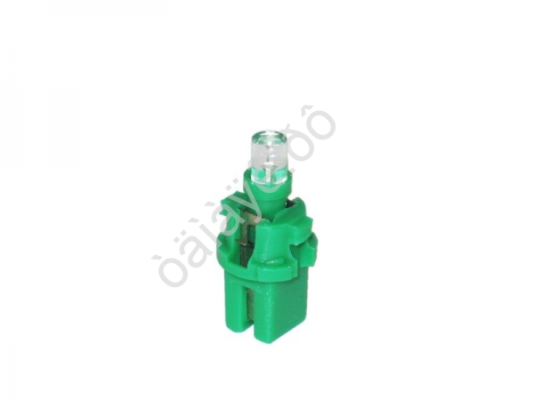 Светодиод 12V T 5 BAX8,7D (8,7D) WITH CAP GREEN "Маяк" /10