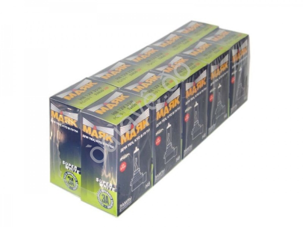 Лампа МАЯК H8 12-35 PGJ19-1 SUР WHITE "Маяк" Лампа МАЯК H8 12-35 PGJ19-1 SUР WHITE "Маяк"