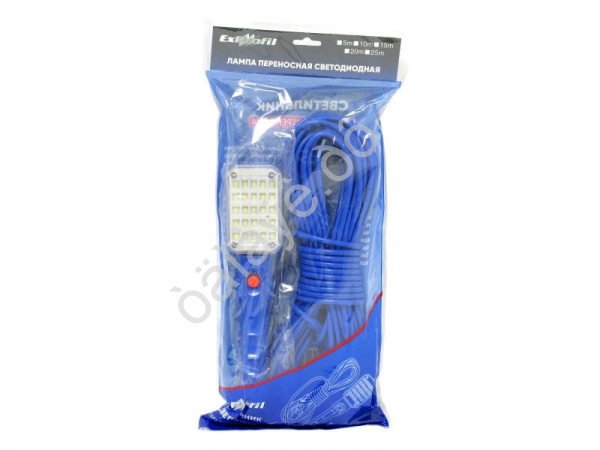Лампа переносная 220V LED, 20м,  1/24