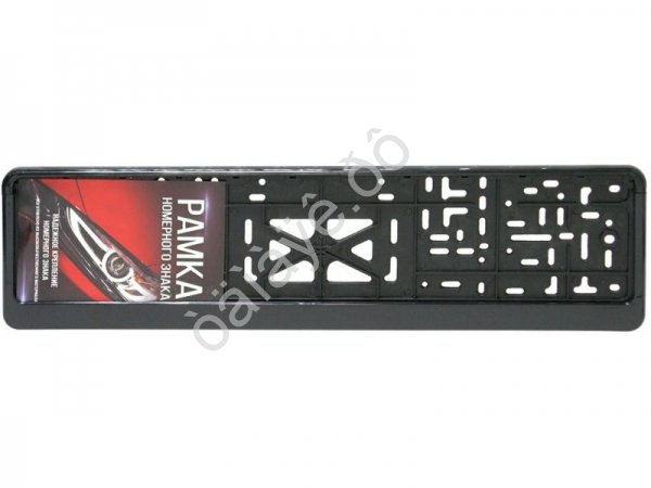 Рамка  под номер пласт. без надписи чёрная Новосибирская 1/30