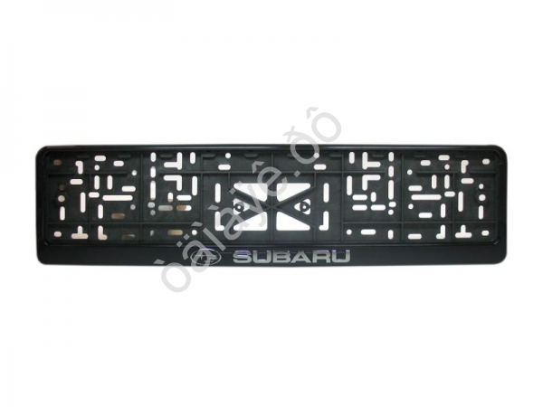 Рамка под номер с защёлкой серебро SUBARU /1/30