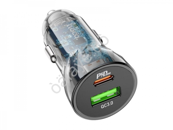 АЗУ в прикуриватель 1USB3.0 Quick Charger+1PD Type-C(30W), черный HOCO Z47A Hoco АЗУ в прикуриватель 1USB3.0 Quick Charger+1PD Type-C(30W), черный HOCO Z47A Hoco