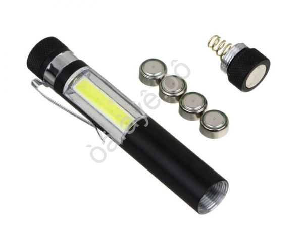 Фонарь "ЕРМАК" COB , 4хLR44, на магните с клипсой для крепления, 10*1,6см