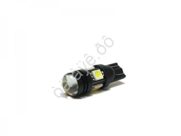 Светодиод Т10 линза +4 SMD 5050 белый/10