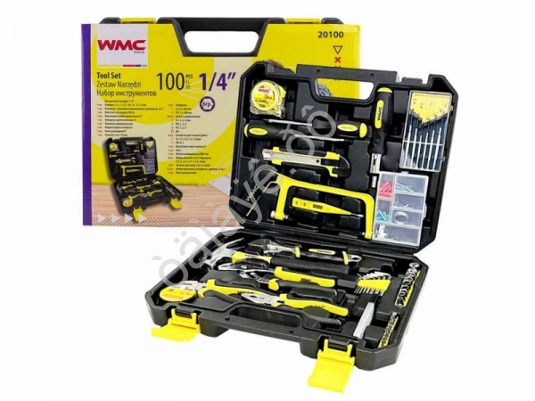 Набор инструмента 100пр.(6-гран.)(4-14мм) WMC TOOLS