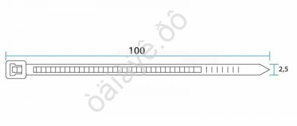 Хомут пластиковый  2.5х100 REXANT,черный   1уп./100шт /1/10/300