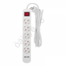 Удлинитель бытовой 5 гнезд, 3м, 3х1,0мм², с/з, с выключателем, 2 USB, белый REXANT Удлинитель бытовой 5 гнезд, 3м, 3х1,0мм², с/з, с выключателем, 2 USB, белый REXANT