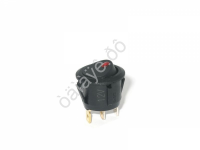 Переключатель 12V 16A (3c) ON-OFF красный с подсветкой/10