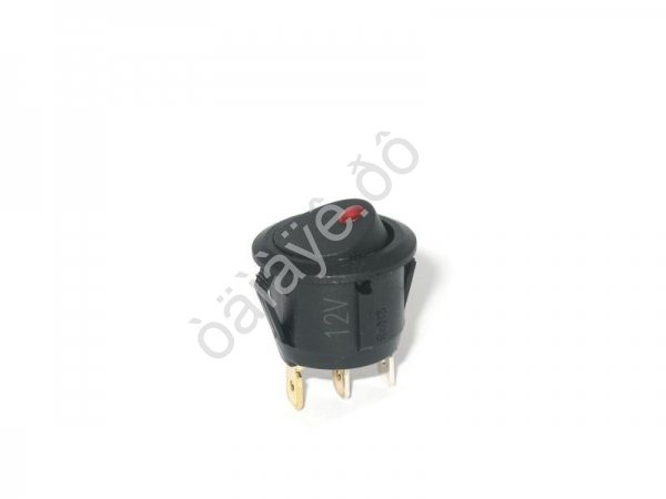 Переключатель 12V 16A (3c) ON-OFF красный с подсветкой1/10