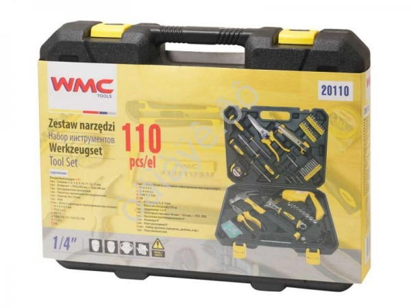 Набор инструментов 110пр. 1/4'(6гр)(5-13мм) WMC TOOLS