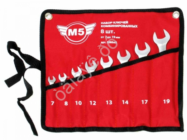 Набор комбинир. ключей  8пр.(7-19мм) в сумке М5 1/30_