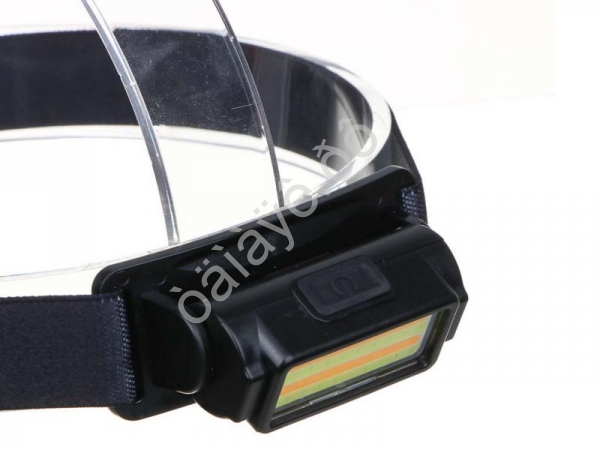 Фонарь на голову ЕРМАК LED+COB, 4 режима, 500мАч, зарядка Туре-С, 80х33х33 мм, пластик, красный свет