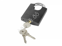 Замок навесной Бункер-4, стальной корпус, с защищенной закаленной дужкой 60мм,  Политех  /1/6