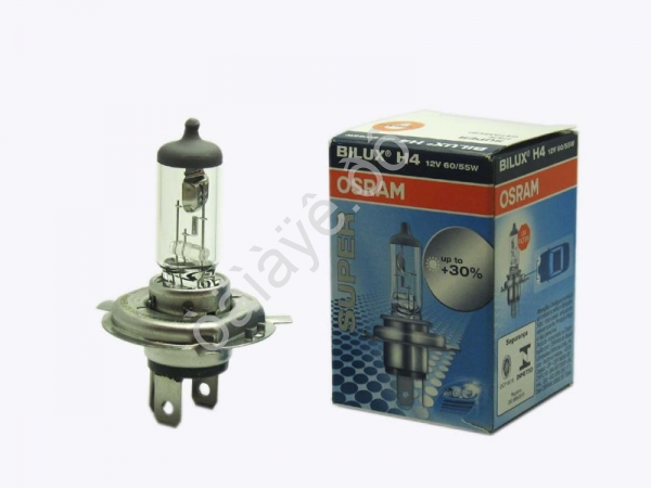 Лампа Osram H4 12V60/55W+30%  P43t  64193SUP 1/10/100