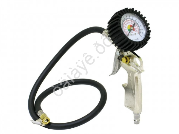 Пистолет для подкачки колес с манометром, длинный шланг МАЯКАВТО™ /1/6/36_