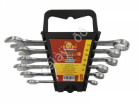Ключи комбинированные, набор 6пр. (8,10,12,13,14,17мм) KINGTUL