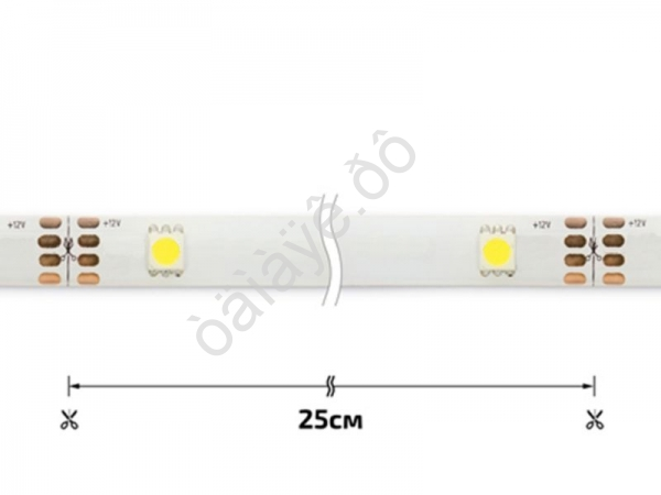 Набор светодиодной подсветки: 5 метров св.ленты 180LED, пульт ДУ, адаптер AC220-DC12В, цвет белый