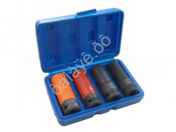 Головки ударные тонкостенные, набор 4пр., 1/2" (6гр.) RockFORCE