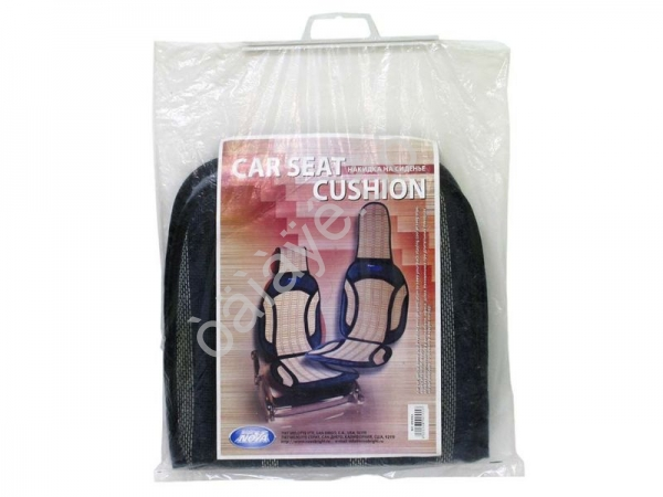 Накидка на сиденье чёрно/синяя Nova Bright, на пружинах