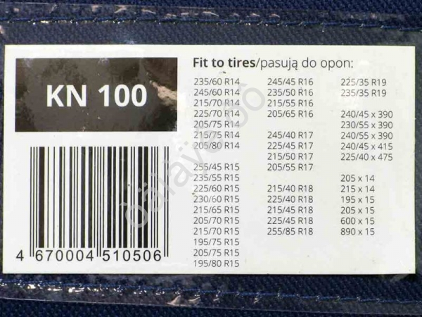 Цепи противоскольжения на колеса КN100 МАЯКАВТО™ в сумке  1/5_