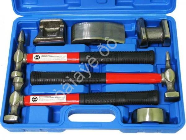 Набор рихтовочный для кузовных работ, 7пр. в кейсе МАЯКАВТО™  /1/4_