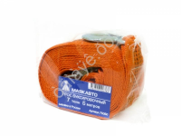 Трос буксировочный лента МАЯКАВТО™    7т, 6м, шириной 55мм с крюками   /1/16