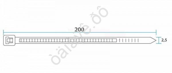 Хомут пластиковый 3.6х200 REXANT белый 1уп./100шт /1/10/200