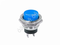 Кнопка металл 250V 2А (2с) OFF-(ON) Ø16.2 синяя (RWD-306) REXANT/10