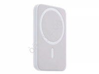 Портативное беспроводное зарядное устройство Power Bank (аккумуляторная батарея) 5000 mAh, MagSafe, белое REXANT