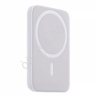 Портативное беспроводное зарядное устройство Power Bank (аккумуляторная батарея) 5000 mAh, MagSafe, белое REXANT