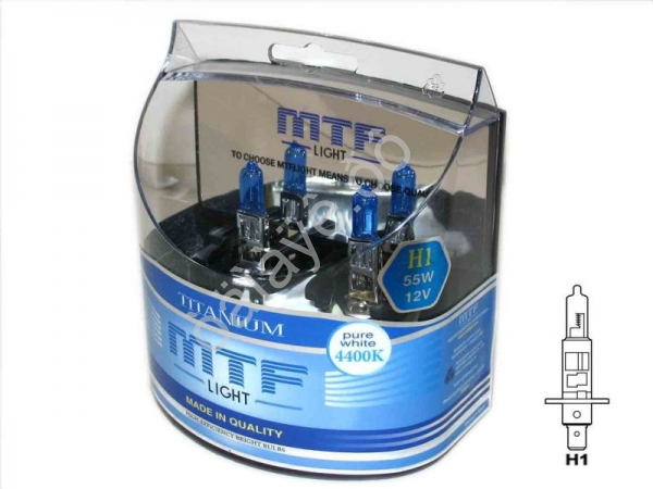 Набор ламп MTF H1 12V55W Titanium 4400K (Корея) Набор ламп MTF H1 12V55W Titanium 4400K (Корея)