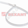 Хомут пластиковый 2.5х200 REXANT ,белый   1уп./100шт /1/10/200