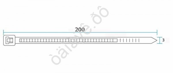 Хомут пластиковый 2.5х200 REXANT ,белый   1уп./100шт /1/10/200