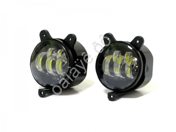 Противотум. фары диодные для Приоры 5 линз, бел+жёлт, 50Вт, 361-5, 2 реж. Противотум. фары диодные для Приоры 5 линз, бел+жёлт, 50Вт, 361-5, 2 реж.