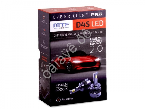 Светодиодные лампы MTF CYBER LIGHT PRO, D4S, 42V, 35W, 4250Lm, 6000K Светодиодные лампы MTF CYBER LIGHT PRO, D4S, 42V, 35W, 4250Lm, 6000K
