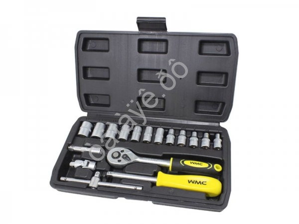 Набор инструментов 17пр. 1/4'(6гр.) (4-13мм) WMC TOOLS