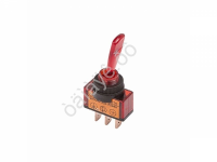 Тумблер 12V 20А (3c) ON-OFF однополюсный с красной подсветкой (ASW-13D) REXANT