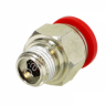 Фитинг пластик PU 1/4 х 12 mm наруж. резьба