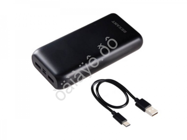 Портативное зарядное устройство Power Bank (аккумуляторная батарея) 20000 mAh с Quick Charge и Power Delivery, черное REXANT
