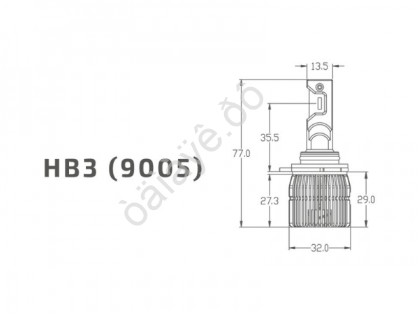 Светодиодные лампы MTF Light, серия DYNAMIC VISION LED, HB3(9005), 28W, 2500lm, 5500K, кулер