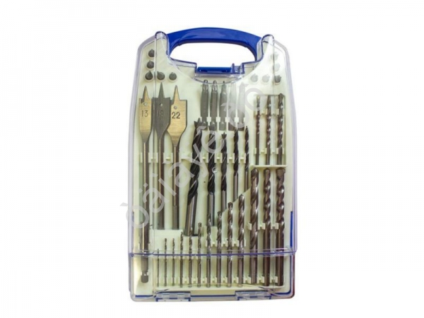 Набор сверл универсальный 40пр.(металл.дерево.бетон и биты) Forsage