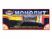 Клей секундный "AVIORA" МОНОЛИТ 3г. /12/288