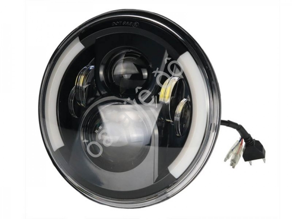 Фара светодиодная полусфера ДХО +поворотник ближний, дальний свет 12-24V, 25-35w, 2500-6000K, 2500-3500Lm HL-C14-02