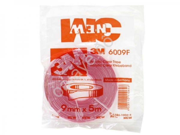 Скотч двусторонний прозрачный "3М"  9мм * 5м/1/13/416_