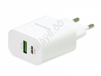 СЗУ 220В, 1USB 3.0 Quick Charger + 1PD Type-C(20W), белый BOROFONE BA55A (35 шт в уп) Borofone
