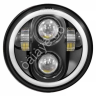 Фара светодиодная сфера ДХО +поворотник,ближний, дальний свет 12-24V, 22-30w, 2500-6000K HL-C23-01
